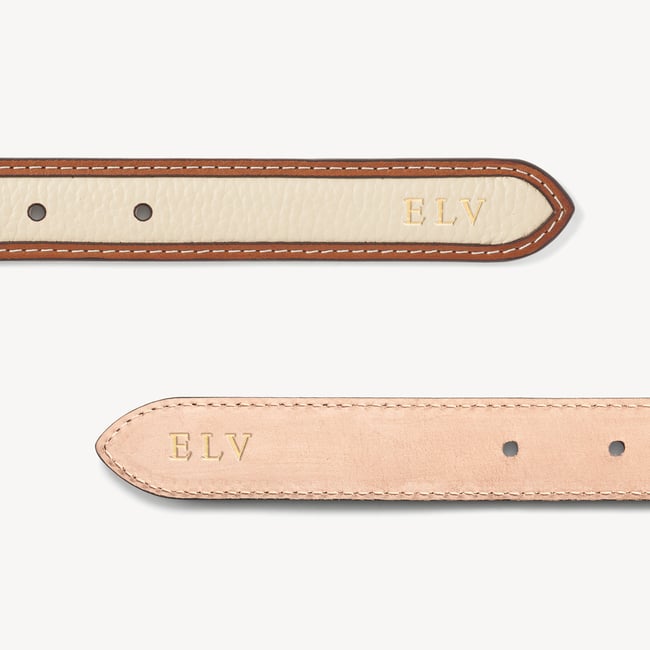 Bella Waist Belt Natural Milled Pebble & Smooth Tan