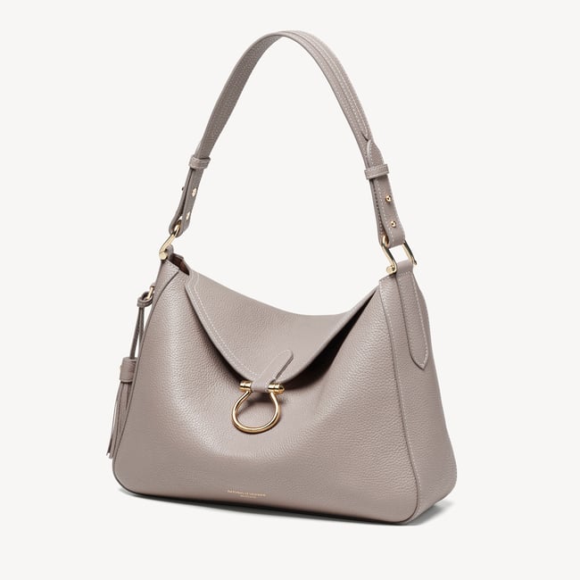 Bella Hobo Moleskin Milled Pebble