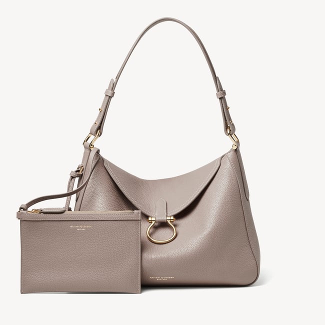 Bella Hobo Moleskin Milled Pebble