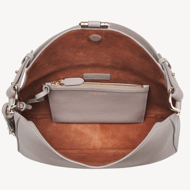 Bella Hobo Moleskin Milled Pebble
