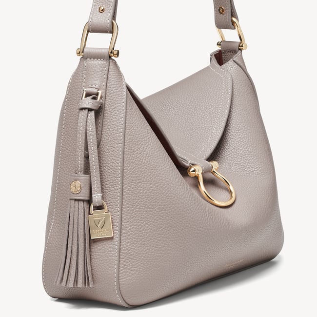 Bella Hobo Moleskin Milled Pebble