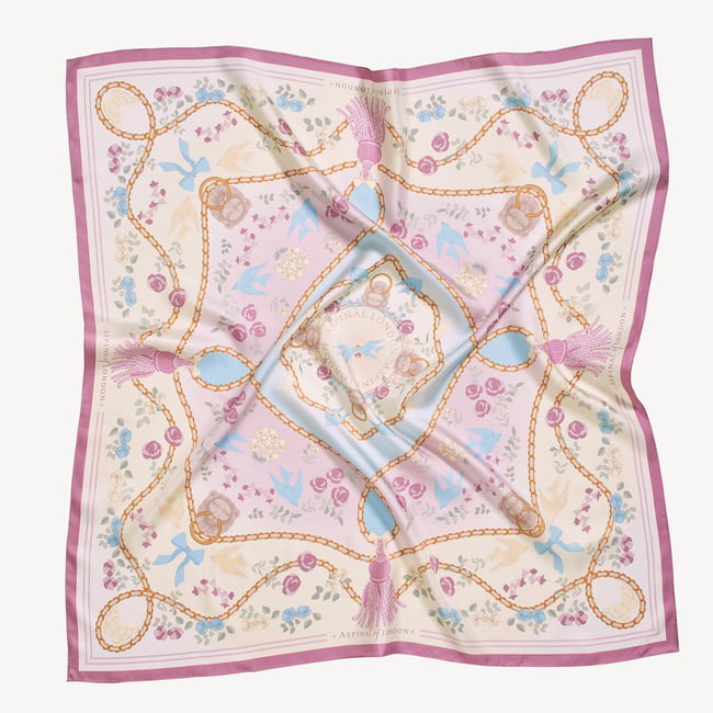 Mayfair® Songbird Silk Scarf English Rose Pure Silk