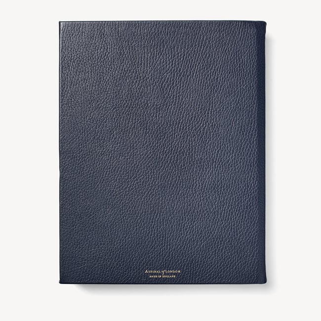2027 A4 Day to Page Diary Navy Pebble