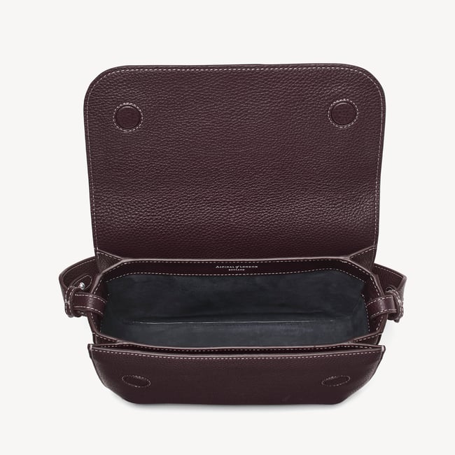 Ella Grande Crossbody Wine Milled Pebble
