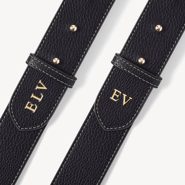 Ella Grande Crossbody Black Milled Pebble