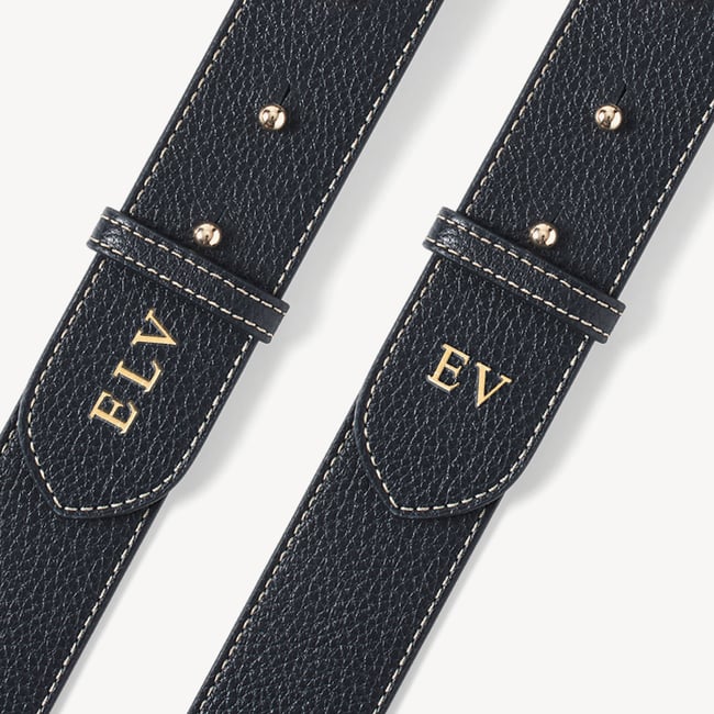 Ella Grande Crossbody Classic Navy Milled Pebble