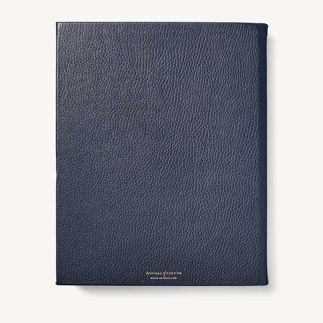 2027 A4 Week to View Diary Navy Pebble