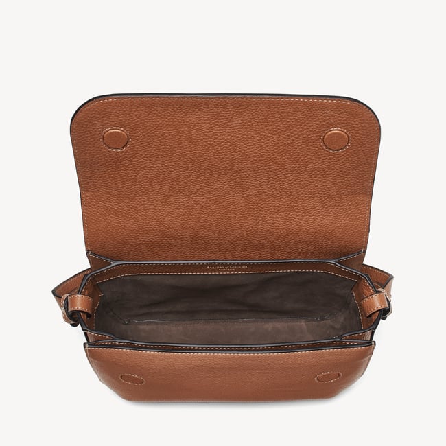 Ella Grande Crossbody Tan Milled Pebble