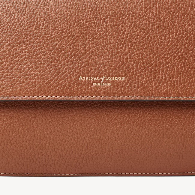 Ella Grande Crossbody Tan Milled Pebble