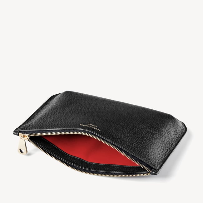 Large Ella Pouch Black Pebble
