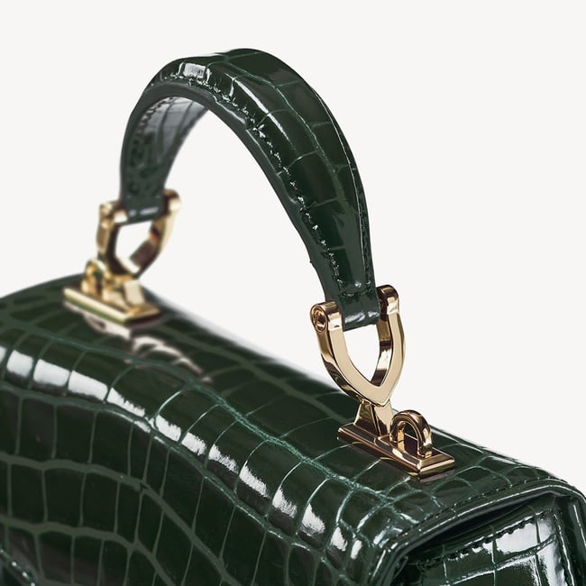 Mini Mayfair® Evergreen Patent Croc