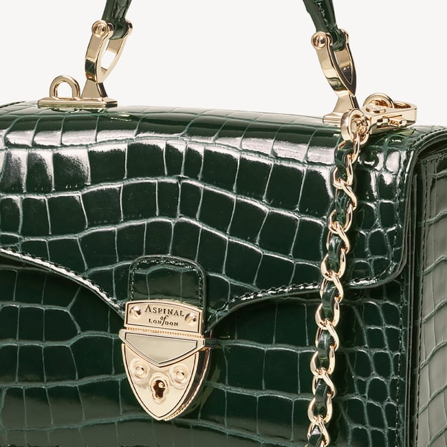 Mini Mayfair® Evergreen Patent Croc