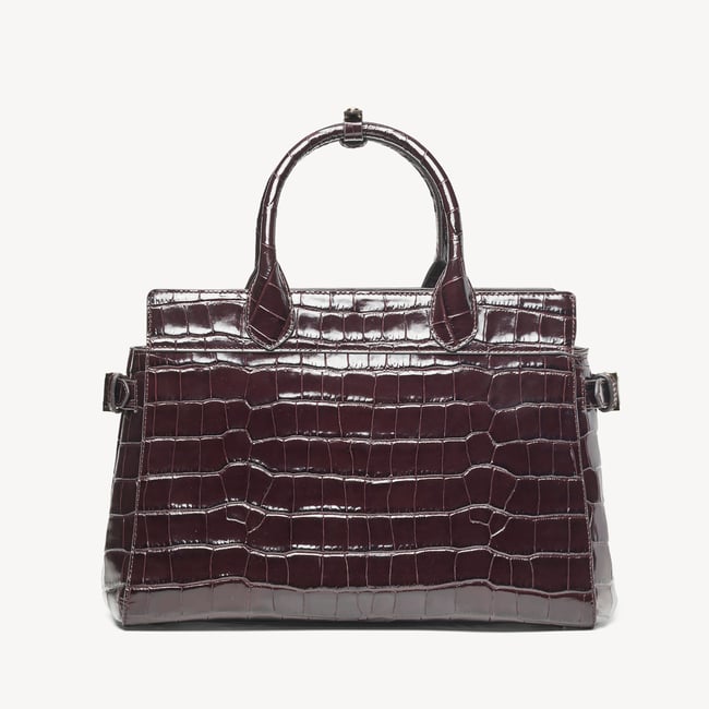 Savannah Deep Shine Dark Amazon Brown Croc