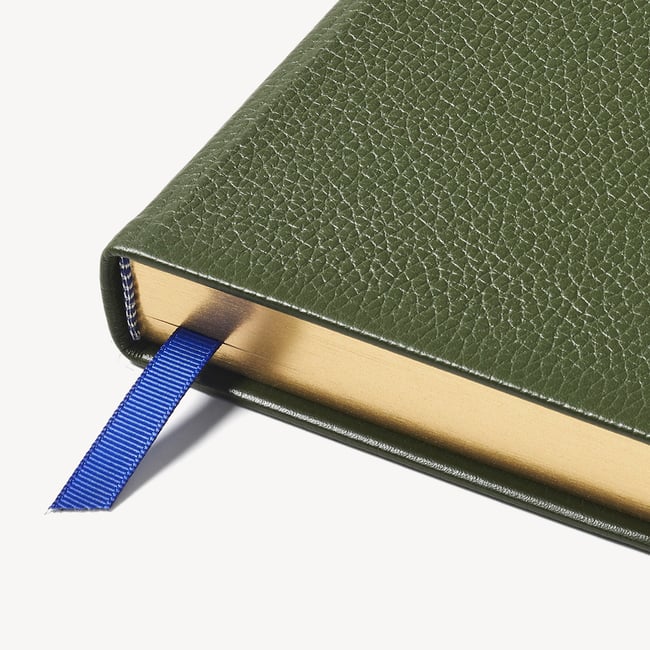 2027 A5 Day to Page Diary Racing Green Pebble