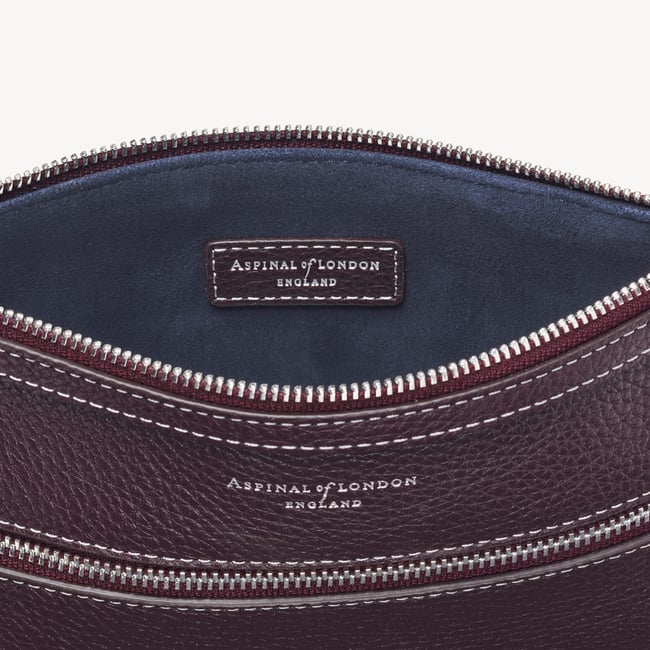 Hudson Travel Pouch Wine Milled Pebble