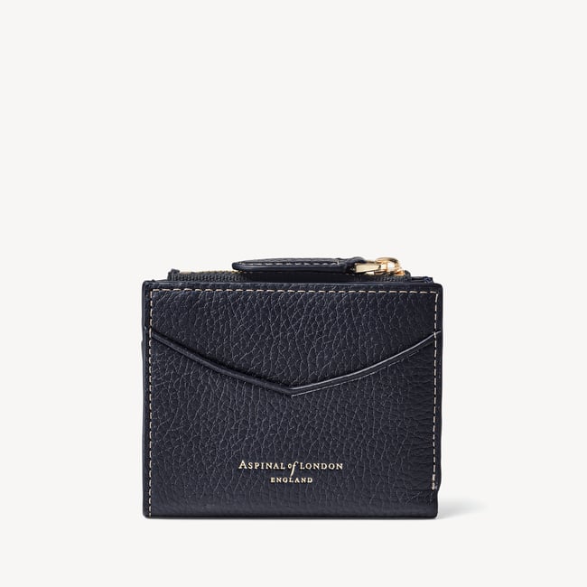 Hudson Multi-Use Pocket Wallet Classic Navy Milled Pebble