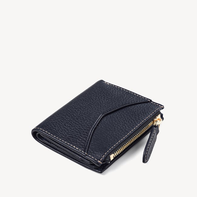 Hudson Multi-Use Pocket Wallet Classic Navy Milled Pebble