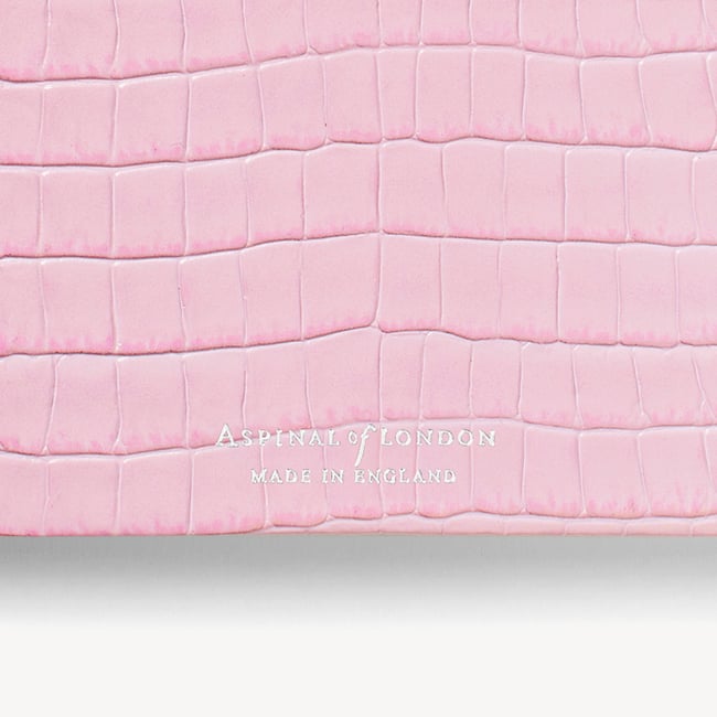2027 A5 Week to View Diary Deep Shine Powder Lilac Small Croc