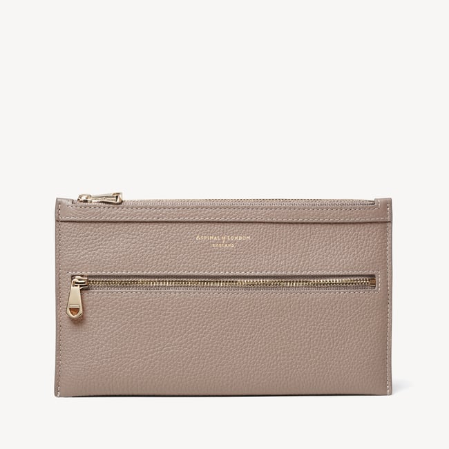 Hudson Travel Pouch Moleskin Milled Pebble