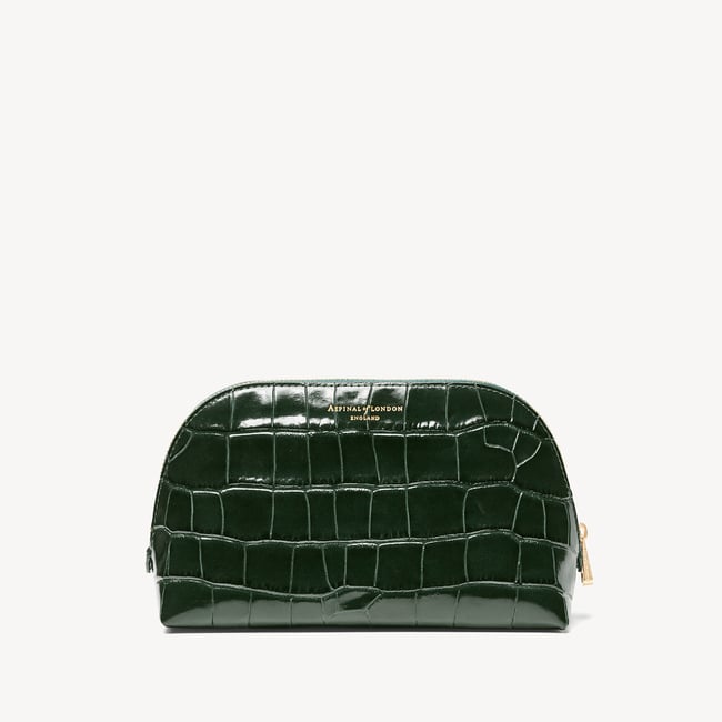 Classic Makeup Case Deep Shine Evergreen Croc