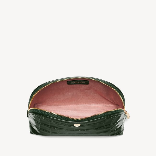 Classic Makeup Case Deep Shine Evergreen Croc