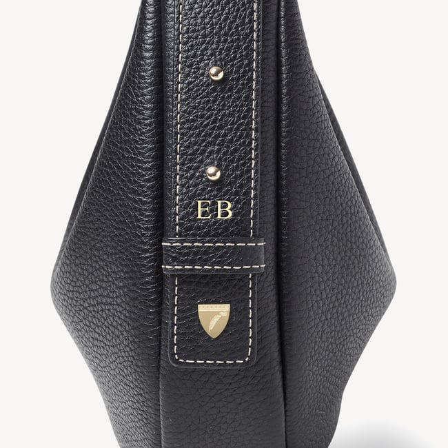 Soho Mini Crescent Black Milled Pebble