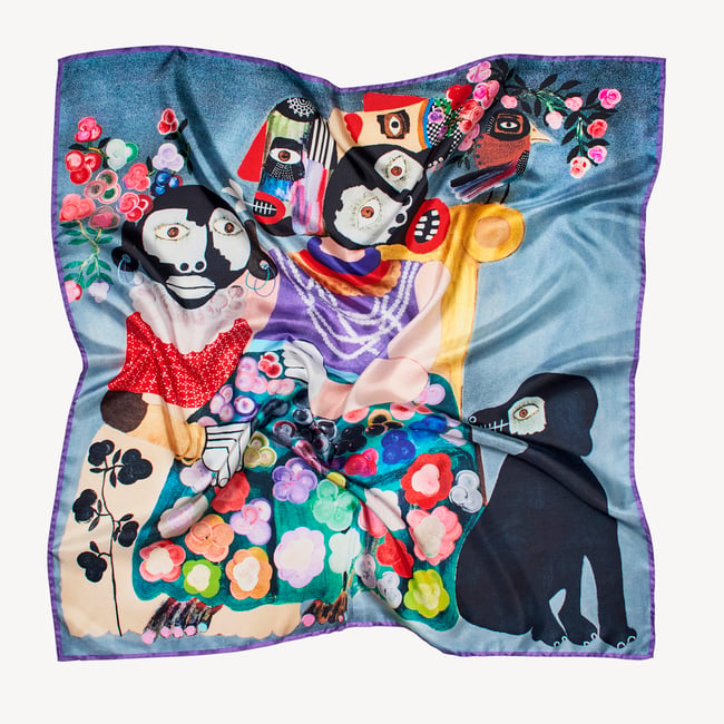 Aspinal x Kojo Marfo Silk Scarf The Majestic Empress