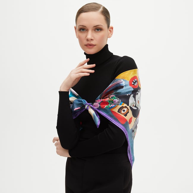 Aspinal x Kojo Marfo Silk Scarf The Majestic Empress