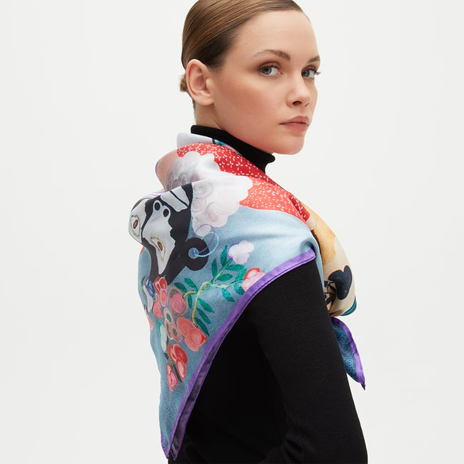 Aspinal x Kojo Marfo Silk Scarf The Majestic Empress