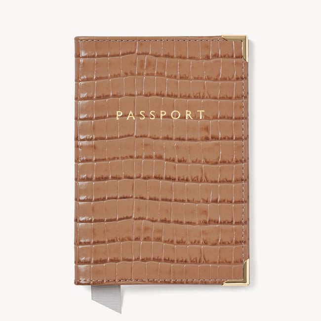 Travel Collection Deep Shine Caramel Small Croc