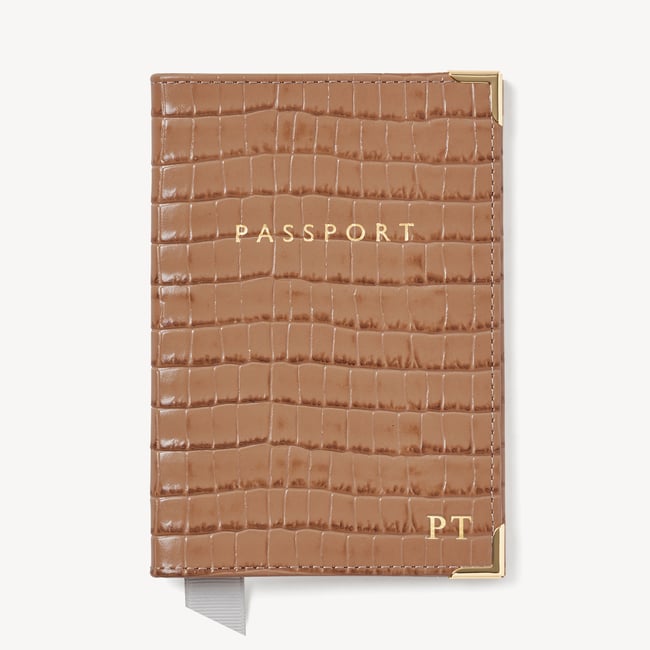 Travel Collection Deep Shine Caramel Small Croc