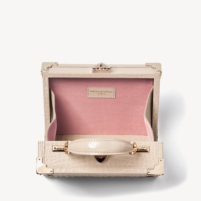 Trunk Soft Taupe Patent Croc