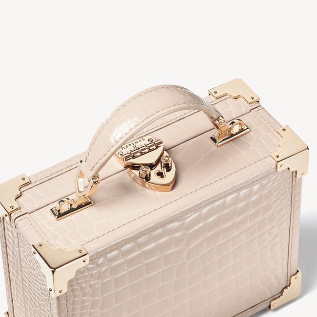 Trunk Soft Taupe Patent Croc
