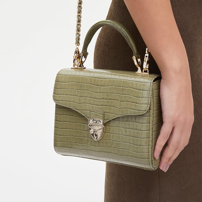 Midi Mayfair® Deep Shine Fern Small Croc