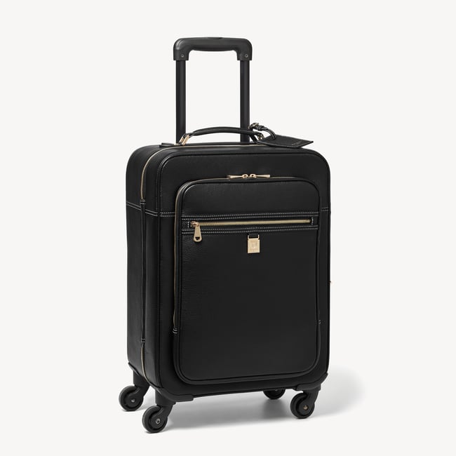 Hudson Cabin Suitcase Black Milled Pebble