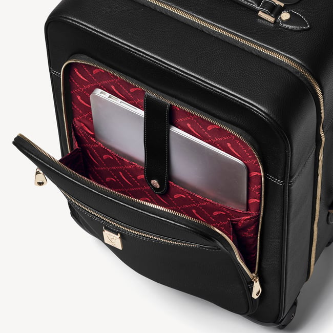 Hudson Cabin Suitcase Black Milled Pebble
