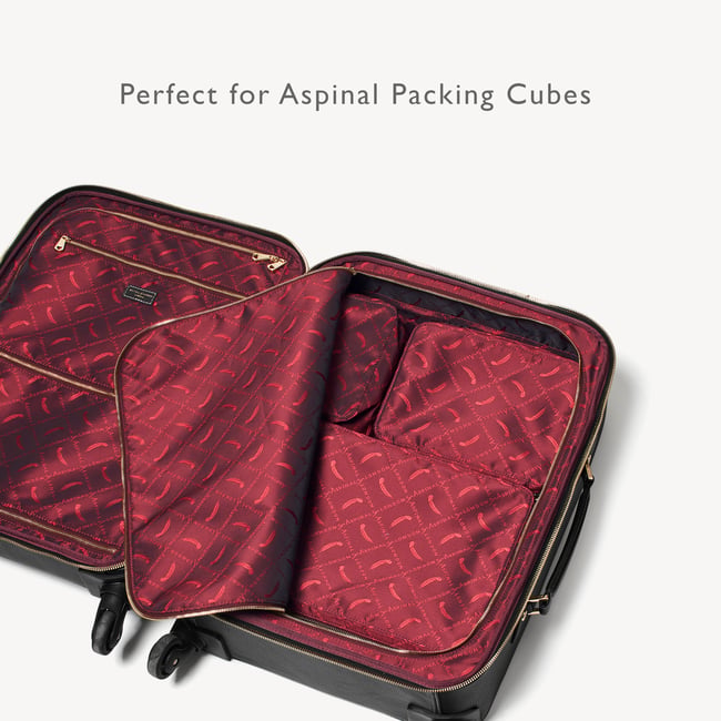 Hudson Cabin Suitcase Black Milled Pebble
