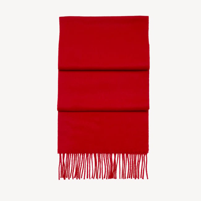 Pure Cashmere Scarf Red Cashmere