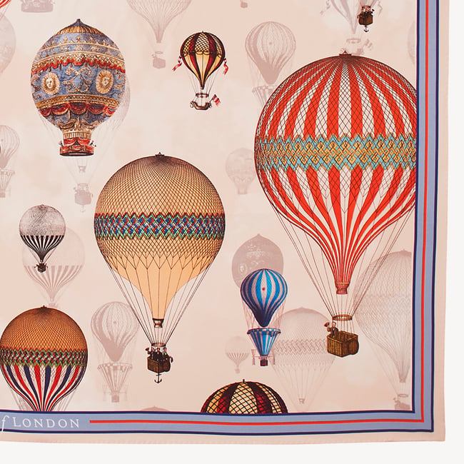 Up Up & Away Silk Scarf Neutral Pure Silk