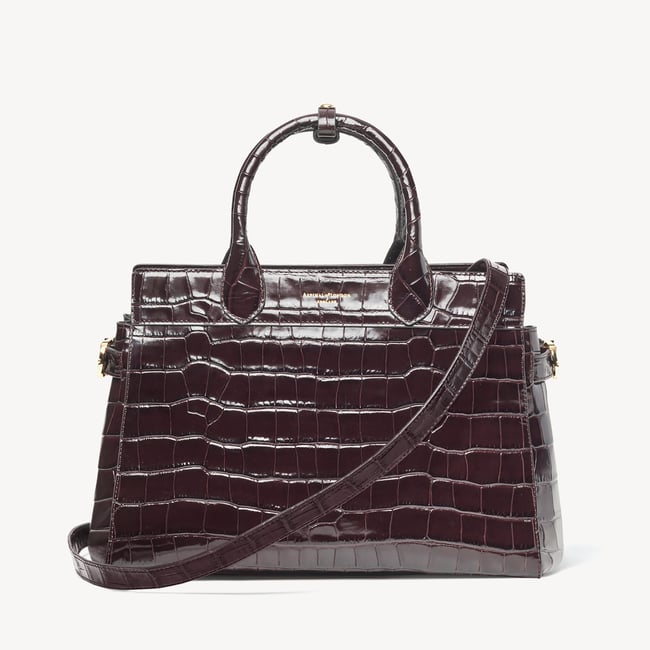 Savannah Deep Shine Dark Amazon Brown Croc