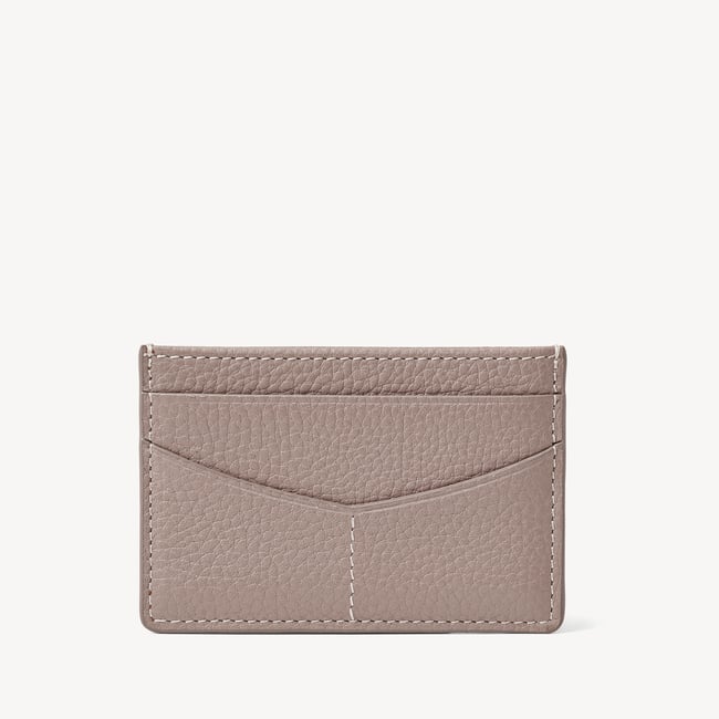Hudson Slim Credit Card Holder Moleskin Milled Pebble