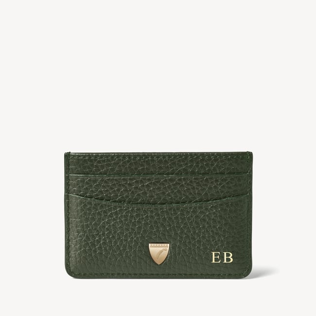 Slim Credit Card Holder Evergreen Pebble