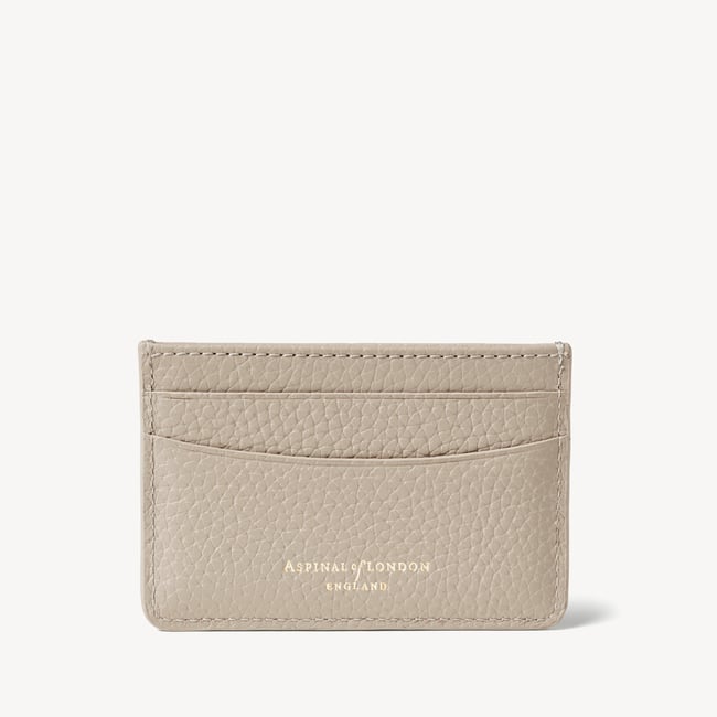 Slim Credit Card Holder Dove Grey Pebble