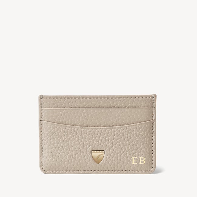 Slim Credit Card Holder Dove Grey Pebble