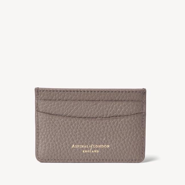 Slim Credit Card Holder Warm Grey Pebble