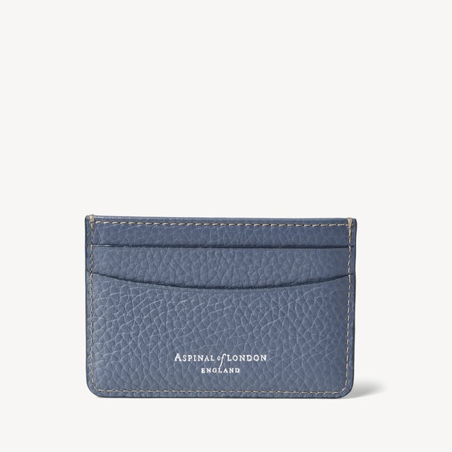 Slim Credit Card Holder Heritage Blue Pebble