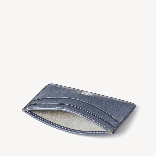 Slim Credit Card Holder Heritage Blue Pebble