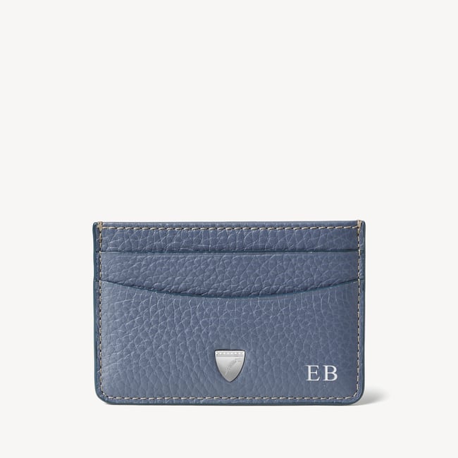 Slim Credit Card Holder Heritage Blue Pebble