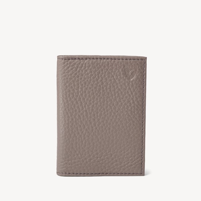 Double Fold Credit Card Holder Warm Grey Pebble