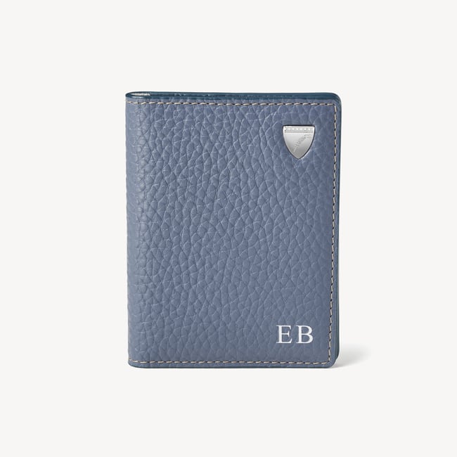ID & Travel Card Case Heritage Blue Pebble